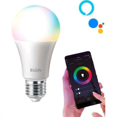 Imagem de Lampada Led Bulbo Elgin Wifi Smart Color A60 - 10W.