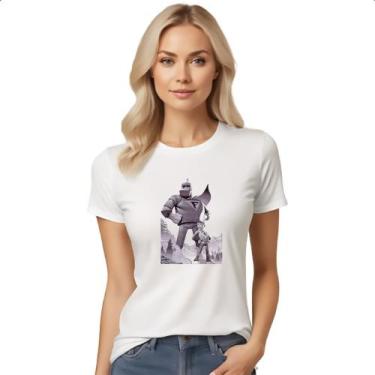 Imagem de Camiseta Baby Look Nostalgia Frankstein Jr Grafite Arte - Alearts, M