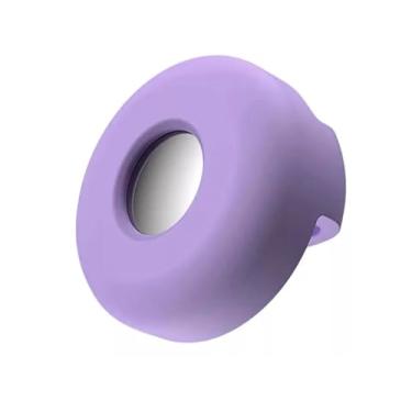 Imagem de Capa para Air tag para coleira de cachorro Silicone Pet Colar compatível com Apple Airtags, Suporte de etiqueta de ar antiperda para acessórios de coleiras de cães de gato (LILAS)