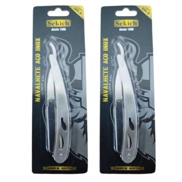 Imagem de Kit 2 Navalhete Aço Inoxidável Linha Gold 1112 - Sekich