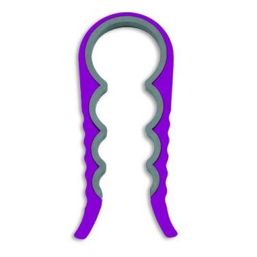 Imagem de Abridor Multifuncional De Tampas Em Plástico e Silicone 6136 - Roxo - 