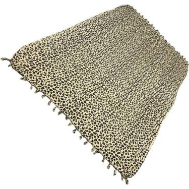 Imagem de Canga De Praia Estampa Oncinha 100% Viscose Animal Print - Empório do 