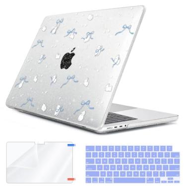 Imagem de HOHAIYOO Capa para MacBook Pro de 14 polegadas 2024 2023 2022 2021 M4 M3 M2 M1 A3112 A3185 A3401 A2918 A2992 A2779 A2442 Retina Display e Touch ID, capas rígidas com teclado Capa e protetor de tela,