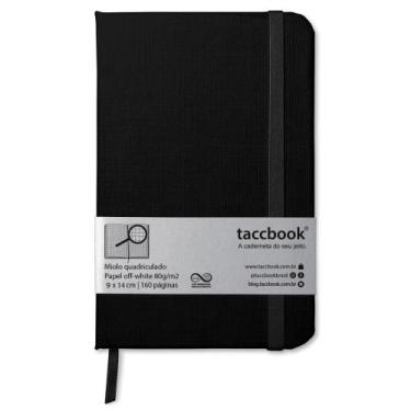 Imagem de Caderneta Quadriculada taccbook Preta 9x14 Ríg.