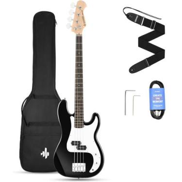 Imagem de Kit Baixo 4 Cordas Precision Bass Donner DPB-510, DPB-510 - PRETO