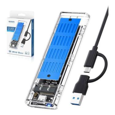 Imagem de Case Gaveta Externo Para SSD M2 Nvme USB C 3.1 3.0 High Speed Até 10Gb