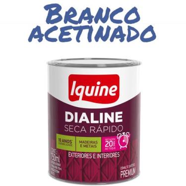 Imagem de Tinta Esmalte Sintético 3L - IQUINE (MADEIRA E METAIS), Branco Acetina