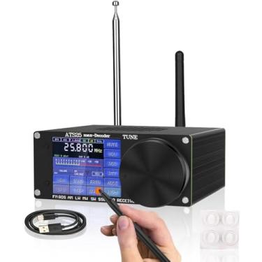 Imagem de Decodificador ATS-25MAX, receptor de rádio SDR Si4732, versão 4.17 portátil, todas as bandas, rádio de ondas curtas, adiciona função de decodificação CW RTty, função WiFi, filtro passa-banda de