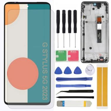 Imagem de Substituição de tela LCD para Motorola G Stylus 5G 2023 XT2315 XT2315-1 XT2315-4 XT2315-5 16.6'' Montagem LCD Touch Screen Digitalizador com moldura, ferramentas de reparo