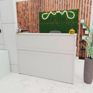 Imagem de Balcão Atendimento Recepção Consultório 140x60cm