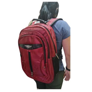 Imagem de Mochila Vermelha c/alça cabo de aço Grande Notebook Unissex