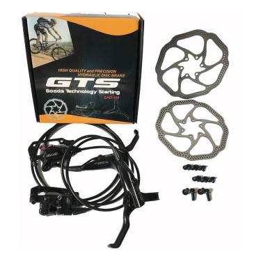Imagem de Freio Disco Hidraulico Bicicleta Gts Bike Preto c/ Rotores