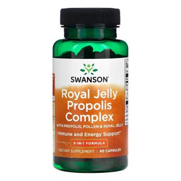 Imagem de Complexo Geleia Real Própolis Swanson 60 Caps Importado