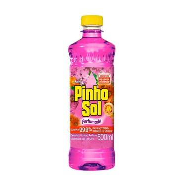 Imagem de Desinfetante Pinho Sol Perfumado Floral 500ml Embalagem com 12 Unidades