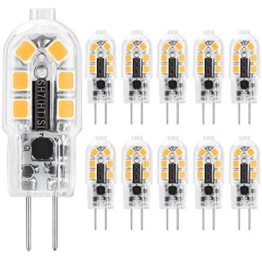 Imagem de Lâmpadas LED G4 12V 20W substituição de lâmpada de halogêneo, base de pino Bi HengBo G4 JC tipo T3 lâmpada branca quente 3000K para luzes domésticas sob armários, não regulável (pacote com 10)