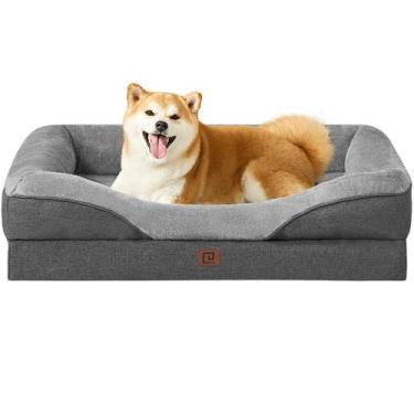 Imagem de Sofá ortopédico de espuma viscoelástica EHEYCIGA para cães 36x27x18cm 