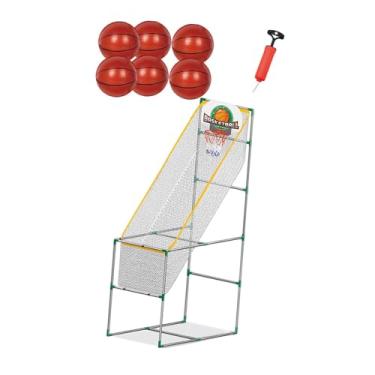 Imagem de Deevoka Crianças Arcade Basketball Game Basketball Hoop fácil de montar, com 6 Bola, 1.53m