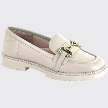 Imagem de Sapato Mocassim Slip On Feminino Fivela Ouro Confort Moleca 5823.101.9569-Feminino