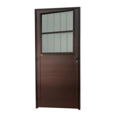 Imagem de Porta Lambril Com Grade Super 25 Vidro Boreal 210cm X 86cm Brimak Corten
