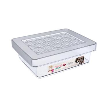 Imagem de Caixa Organizadora Ordene de Plástico Cristal com Tampa 1,4L