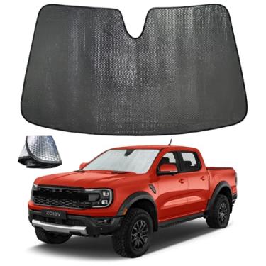 Imagem de ZOIBV Para-brisa para Ford Ranger 2019-2025 - 5 camadas bolha dobrável janela frontal viseira acessórios - bloqueia calor e raios UV