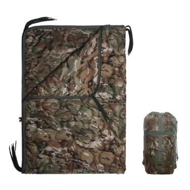 Imagem de Saco de dormir militar Poncho Liner GHILEO Camo Army Blanket