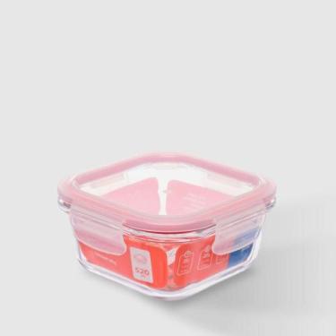 Imagem de Pote de Vidro Hermético 520ml Quadrado Invicta, Único, Unisex