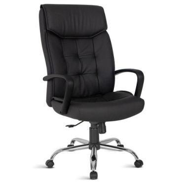 Imagem de Cadeira Para Escritório Presidente Linha Gênova Preto - DESIGN OFFICE 