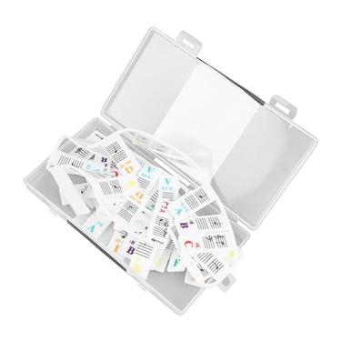 Imagem de Acouto Adesivos de Notas de Teclado de Piano Removíveis para Facilitar o Aprendizado - Rótulos de Silicone para Pianos Eletrônicos e Acústicos (88 chaves)