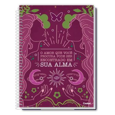 Imagem de Caderno Espiral Universitário A4 1 Matéria 80 Folhas Capa Dura A Deusa Credeal Estampa 1