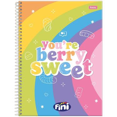 Imagem de Caderno Espiral Capa Dura Universitário 1 Matéria Fini 80 Folhas Foroni Estampa 1