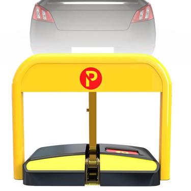 Imagem de Poste De Amarração De Estacionamento Smart Lock, Barreira De Tenda De Espaço De Garagem Automática, Barreira Automática De Proteção De Garagem De Estacionamento Com Controle Remoto, Ip67 à
