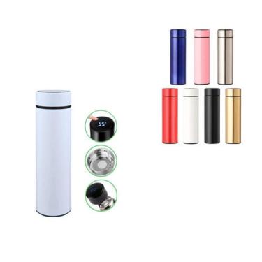 Imagem de Garrafa Térmica com Sensor de Temperatura 500ml Academia Escritório Es