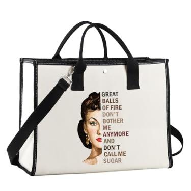 Imagem de JNIAP Sacola inspirada no filme After All Tomorrow Is Another Day, presente para fãs de filmes I'll Think About It Tomorrow Gifts (ótima bolsa de bolas)