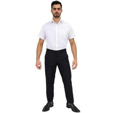 Imagem de Calça social masculina luxo - Demorgan Uniformes, Preto, 38