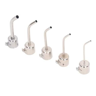 Imagem de 5pcs Liga de Alumínio de Alumínio Curvido Bocal de Pistola de Solda Acessório Estação de Solda para 850 Eficiente de Soldagem de Armas de Ar Quente