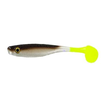 Imagem de Big Bite Baits 35SWTM-23 8,9 cm Suicide Shad Verde Abóbora/Barriga Pérola/Rabo Gráfico