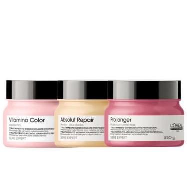 Imagem de Loreal Cronograma Abs Repair 250ml + Pro Longer 250ml + Vitamino Color