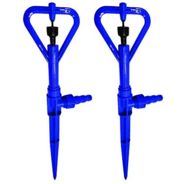 Imagem de 2 Microaspersor Aspersor com Haste P4 Irrigação Horta Jardim - Agrojet