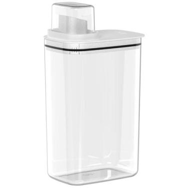 Imagem de Dispenser Multiuso Sabão em Pó Dosador 2,3L Flow Limpeza - Ou, Branco