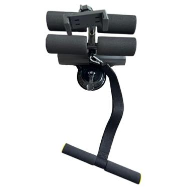 Imagem de Colaxi Barra de abdominais para exercícios abdominais no chão com suporte para celular, aparelho auxiliar para exercícios básicos, treino de para ambientes, Preto