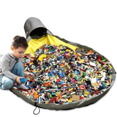 Imagem de Saco Organizador Armazenador de Brinquedos Infantil Criança - Rios Spo