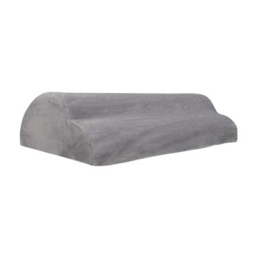 Imagem de WeiLaiKeQi Apoio para os pés sob a mesa no trabalho Apoio para os pés sob a mesa Elevações para as pernas Almofada para descanso de pernas para jogos, Cinza Escuro