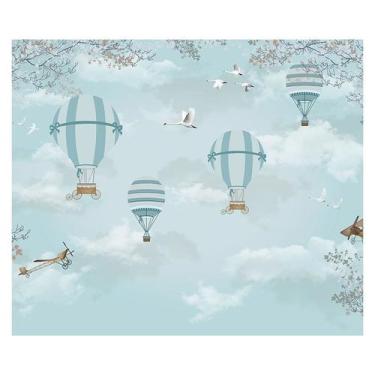 Imagem de Papel de Parede Adesivo Infantil Balões Bebe Quarto Menino - 557pcm - 