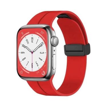 Imagem de Pulseira Magnética De Silicone De 49mm 45mm Para Apple Watch Ultra Sér
