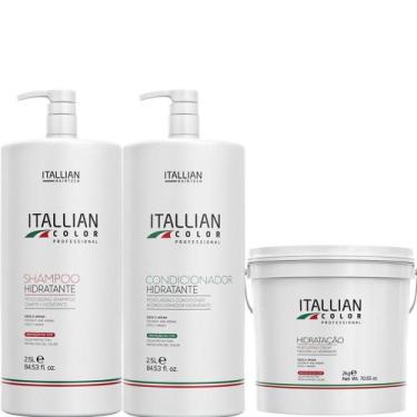 Imagem de Kit Itallian Premium 3un Shampoo 2,5L +Cond.2,5L +Hidr.2kg