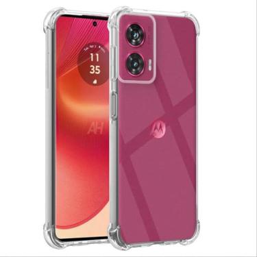 Imagem de [GL CASES] Capinha Moto Edge 50 Fusion Capa Motorola Moto Edge 50 Fusion Slim Anti Impacto Reforçada Silicone Transparente Case Flexível Anti Choque Encaixe Preciso Com Proteção Para Câmera e Tela