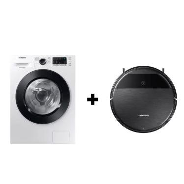 Imagem de Kit Lava E Seca WD11M Ecobubble 11KG 110V E Robô 2 em 1 Aspirador Passa Pano VR5000RM Bivolt