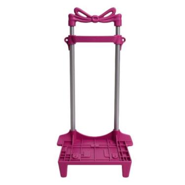 Imagem de Carrinho Suporte Para Mochila Escola Infantil 40 cm 2 Haste Rosa Top -