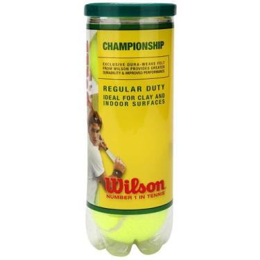 Imagem de Bola Tennis Wilson Championship Regular Duty, Verde limão, Único